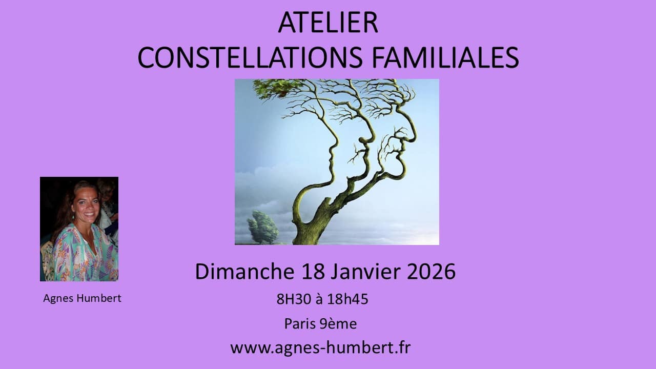 ATELIER DE CONSTELLATIONS FAMILIALES EN GROUPE – Dimanche 18 Janvier 2026 – 08h30 à 18h45 – Paris