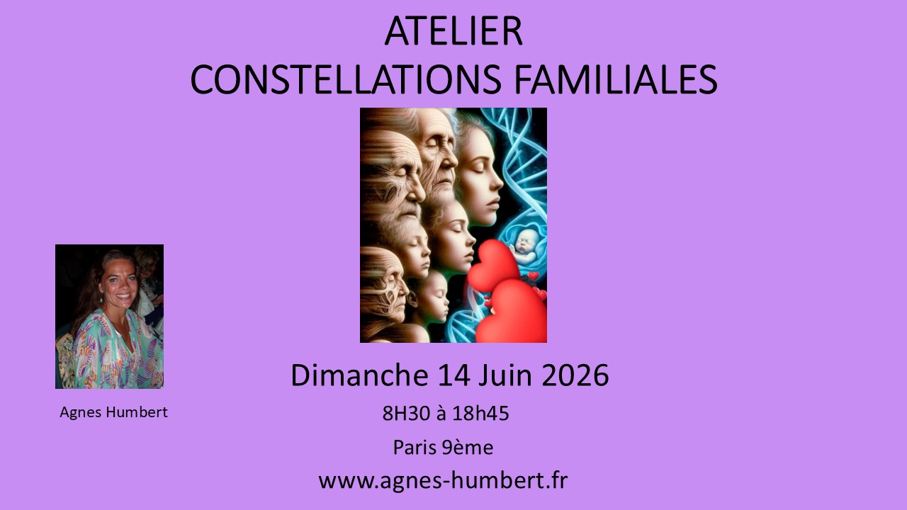 ATELIER DE CONSTELLATIONS FAMILIALES EN GROUPE – Dimanche 14 Juin 2026 – 08h30 à 18h45 – Paris