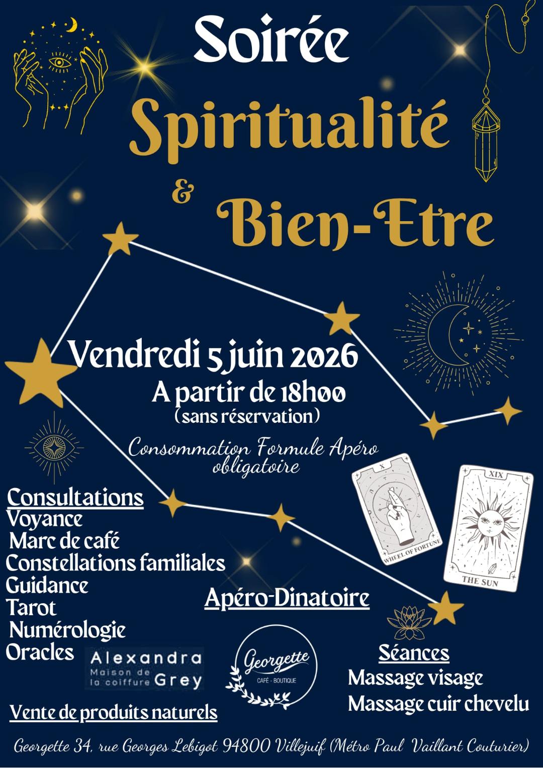 Soirée Spiritualité Vendredi 5 Juin - Villejuif