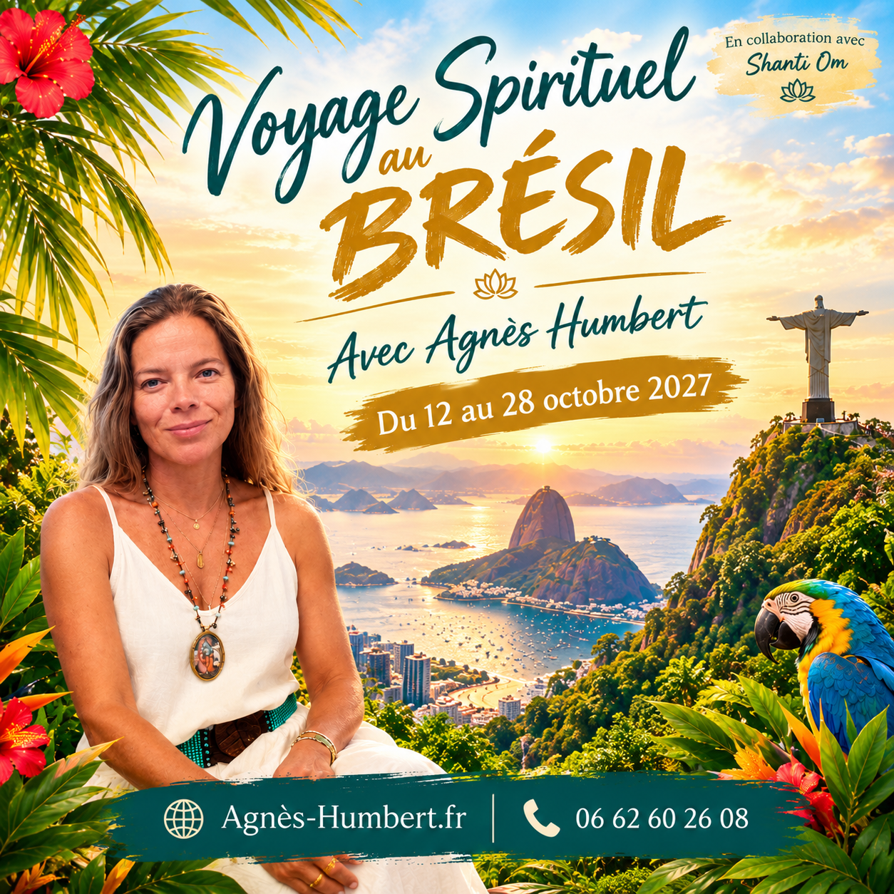 Voyage Spirituel au Brésil avec Agnès Humbert du 12 au 28 Octobre 2027